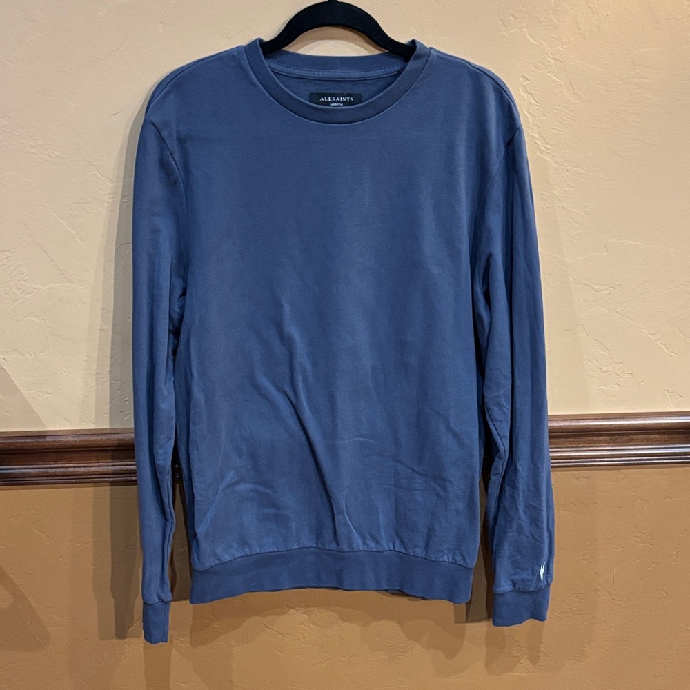 ALLSAINTS Blue Crewneck Sweatshirt